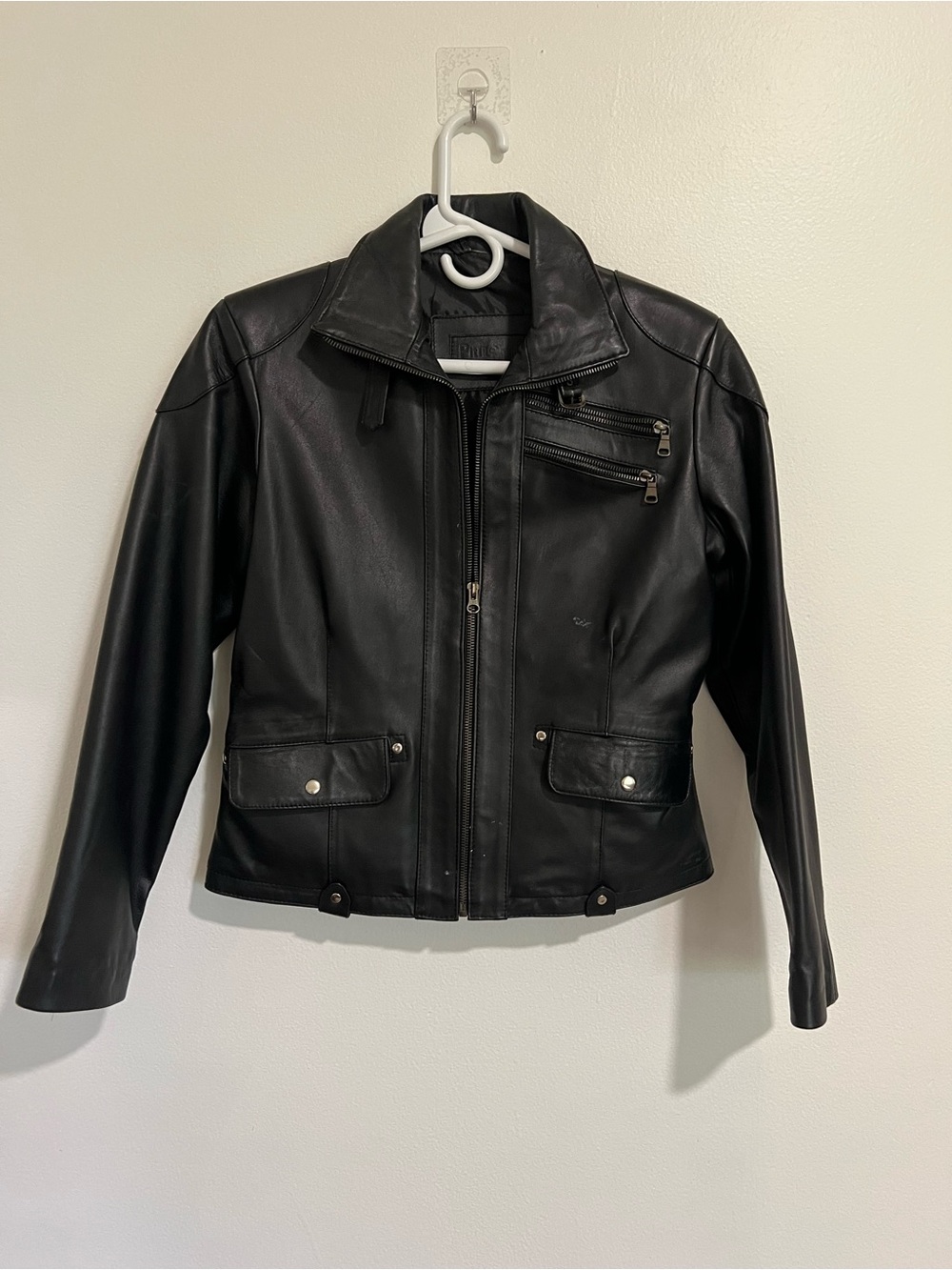 Motorcycle Leather Jacket Petro Milano Black Zip